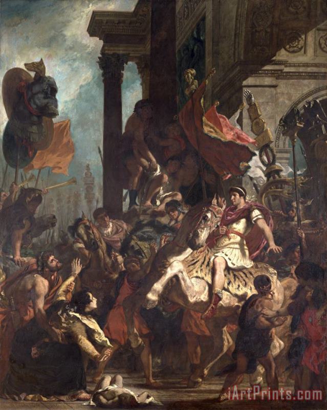 Eugene Delacroix The Justice of Trajan (53 117) Art Print