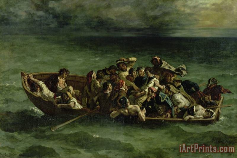 The Shipwreck of Don Juan painting - Eugene Delacroix The Shipwreck of Don Juan Art Print
