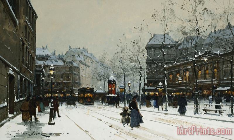 Gare Du Nord Paris painting - Eugene Galien-Laloue Gare Du Nord Paris Art Print
