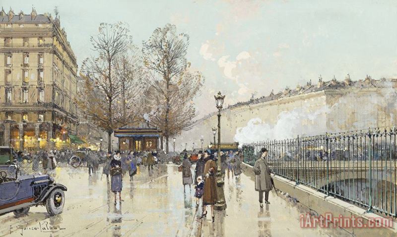 Le Boulevard Pereire Paris painting - Eugene Galien-Laloue Le Boulevard Pereire Paris Art Print