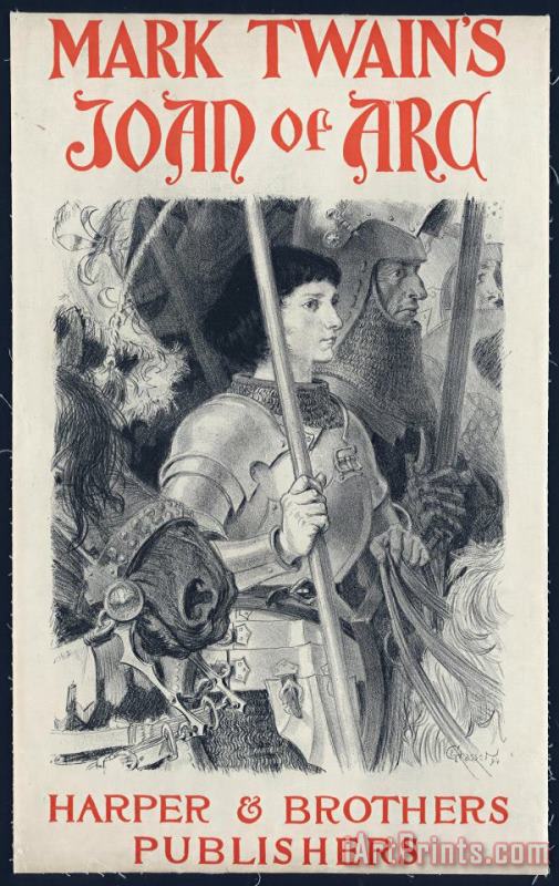 Eugene Grasset Mark Twain's Joan of Arc Art Print