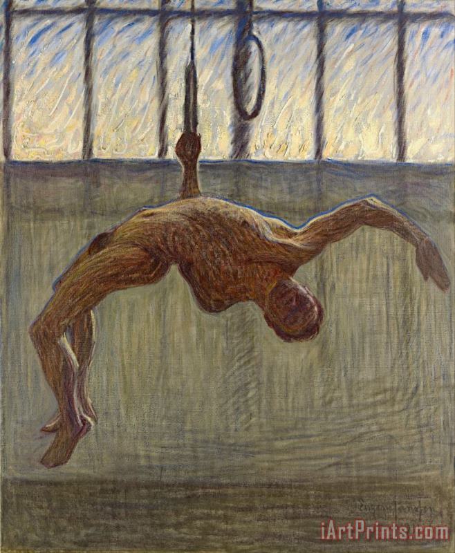 Eugene Jansson Ring Gymnast I Art Painting