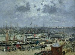 Eugene Louis Boudin The Port of Bordeaux painting