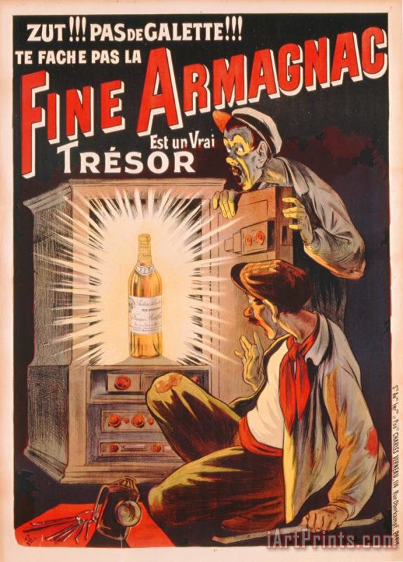 Eugene Oge Fine Armagnac advertisement Art Print