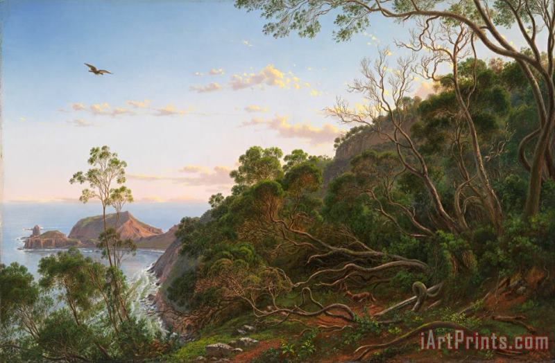Eugene Von Guerard Tea Trees Near Cape Schanck, Victoria Art Print