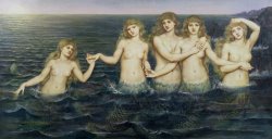 Evelyn De Morgan The Sea Maidens painting