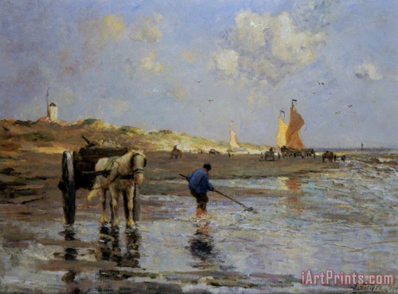 Evert Pieters Seashore Art Painting