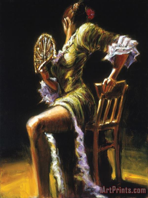 Flamenco Dancer II painting - Fabian Perez Flamenco Dancer II Art Print