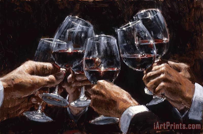 For a Better Life Con Tinto painting - Fabian Perez For a Better Life Con Tinto Art Print