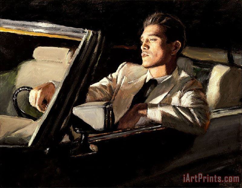 Late Drive II painting - Fabian Perez Late Drive II Art Print