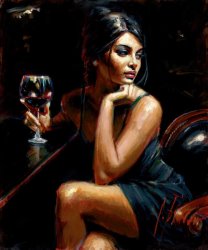 Fabian Perez Saba at Las Brujas IV with Red Wine