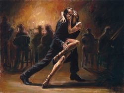 Fabian Perez Tango painting