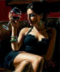 Fabian Perez Tess IV painting