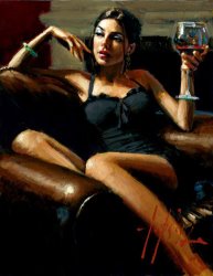 Fabian Perez The Living Room III painting