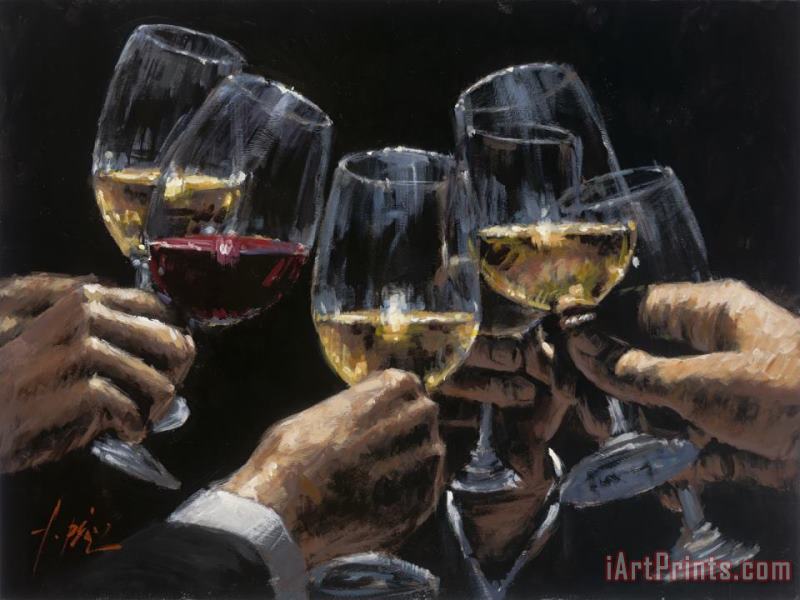 Fabian Perez White And Red Art Painting