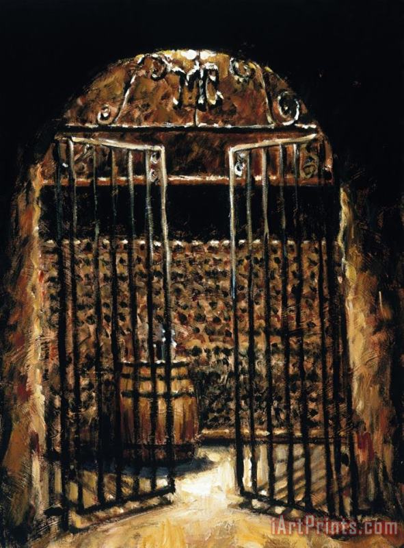 Fabian Perez Wine Cellar Art Painting