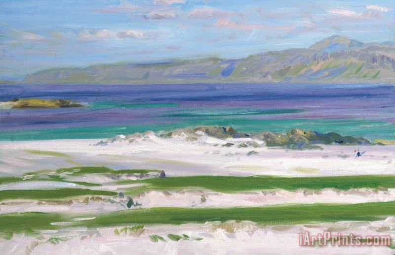 Iona Sound And Ben More painting - FCB Cadell Iona Sound And Ben More Art Print