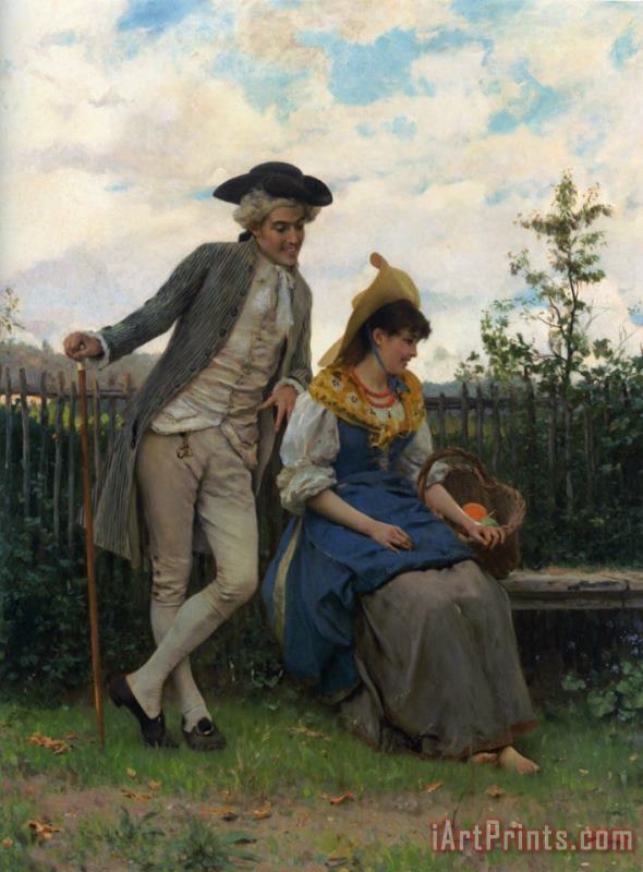 Courtship painting - Federico Andreotti Courtship Art Print