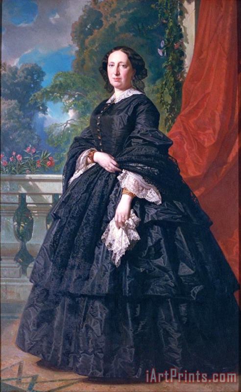 Federico de Madrazo Portrait of Carlota Quintana Badia Art Painting