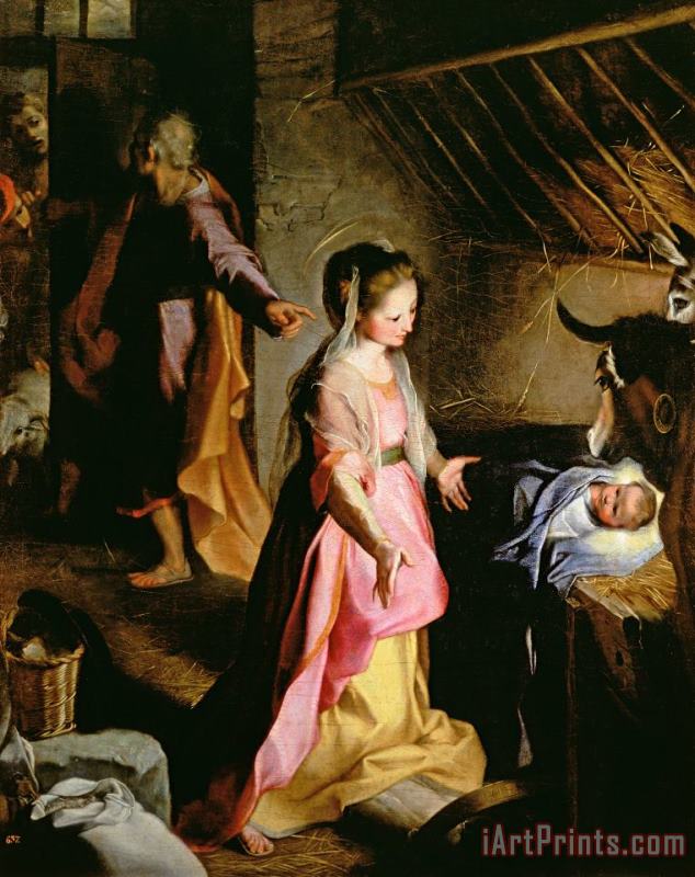 The Adoration of the Child painting - Federico Fiori Barocci or Baroccio The Adoration of the Child Art Print