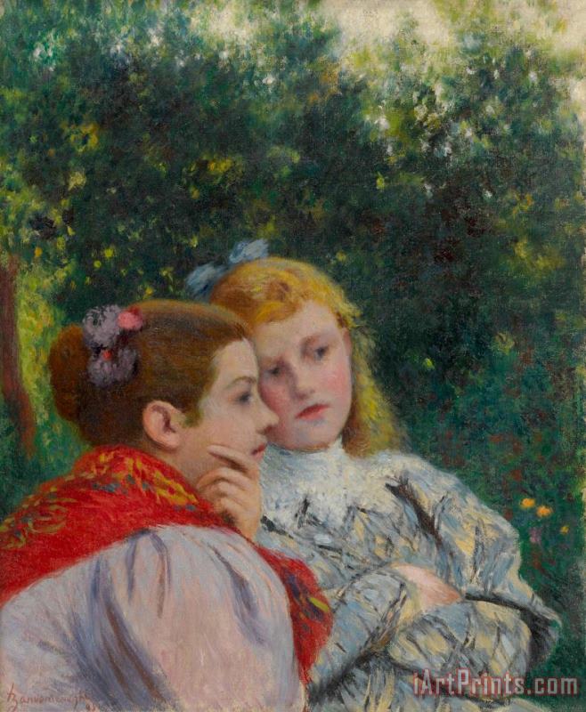 Federico Zandomeneghi Les Deux Soeurs, 1895 Art Painting