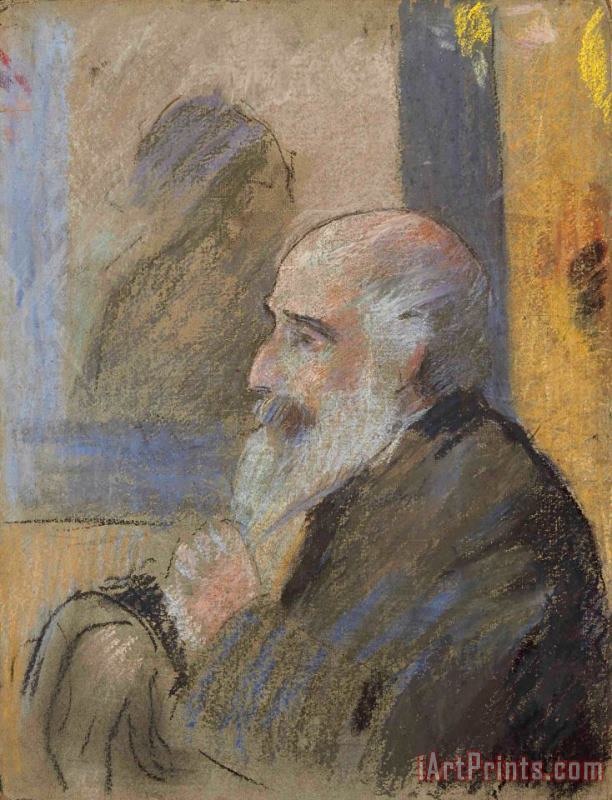 Portrait De Camille Pissarro painting - Federico Zandomeneghi Portrait De Camille Pissarro Art Print
