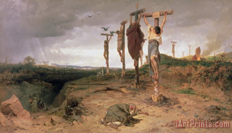 The Damned Field Execution Place In The Roman Empire painting - Fedor Andreevich Bronnikov The Damned Field Execution Place In The Roman Empire Art Print