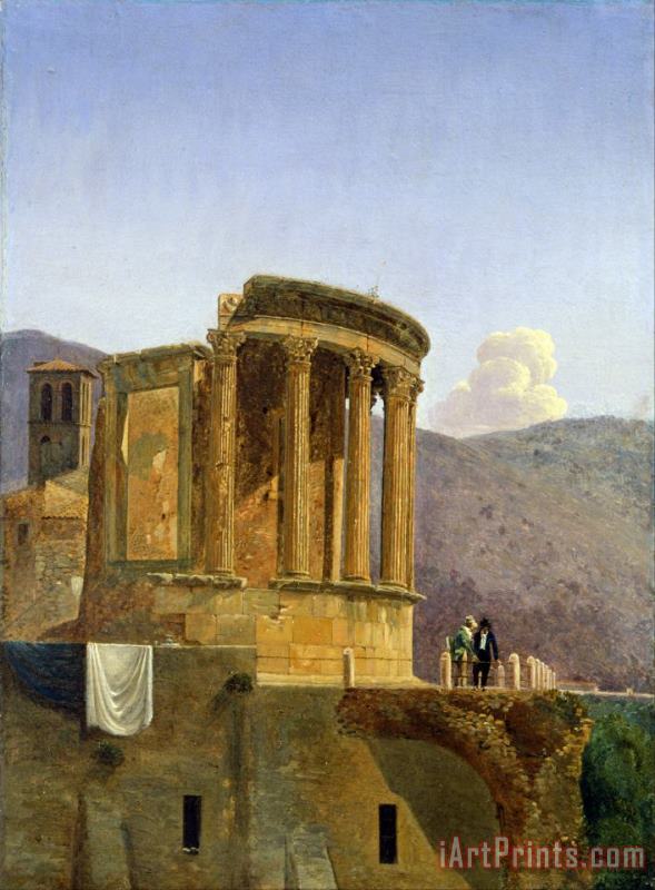 Felix Boisselier The Temple of Vesta at Tivoli Art Print