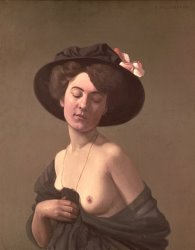 Felix Edouard Vallotton Lady in a Hat painting