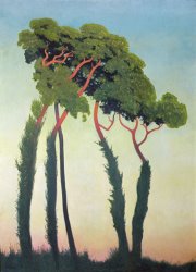 Felix Edouard Vallotton Landscape with Trees painting
