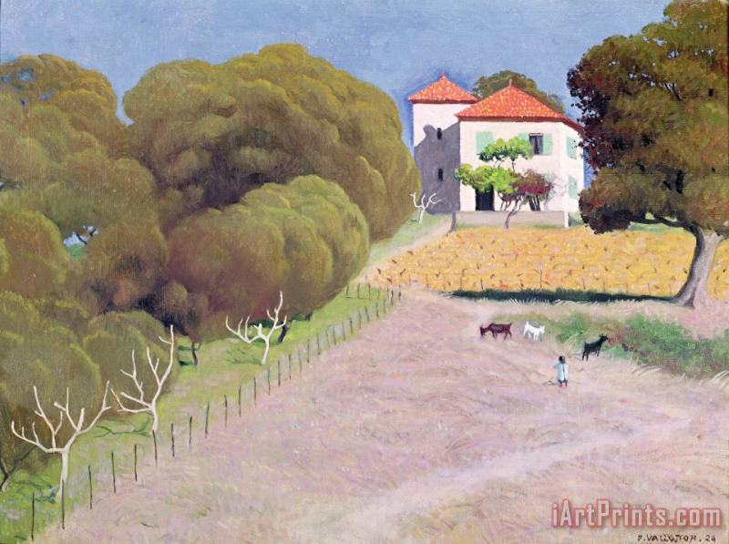 Felix Edouard Vallotton The House with the Red Roof Art Print