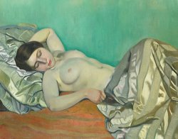 Felix Edouard Vallotton Torse Of A Reclining Woman painting