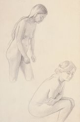 Felix Edouard Vallotton Two Nudes painting
