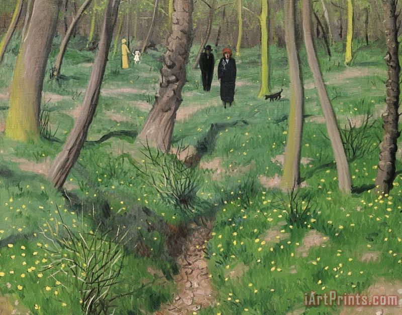 Undergrowth In Spring painting - Felix Edouard Vallotton Undergrowth In Spring Art Print
