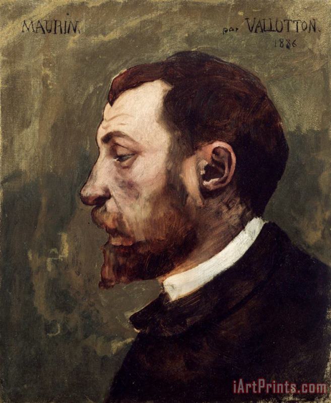 Felix Vallotton Portrait of Charles Maurin Art Print