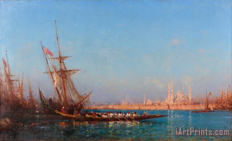 Felix Ziem View of Istanbul Art Print