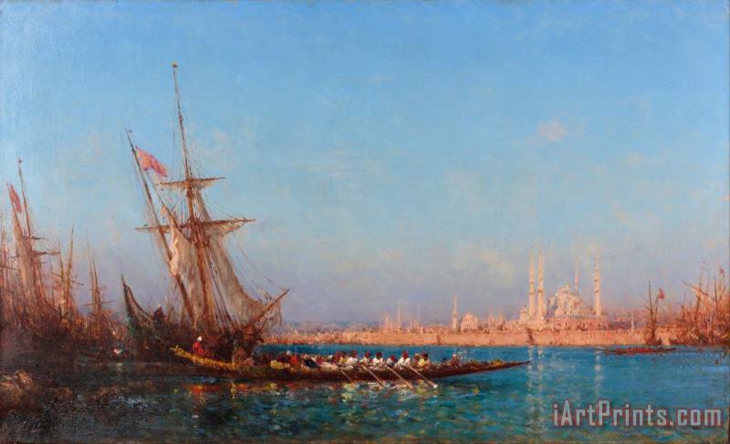 Felix Ziem View of Istanbul 3 Art Painting