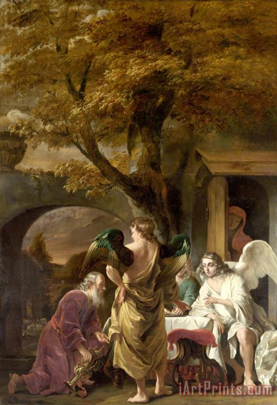Ferdinand Bol Abraham Entertaining The Three Angels Art Painting