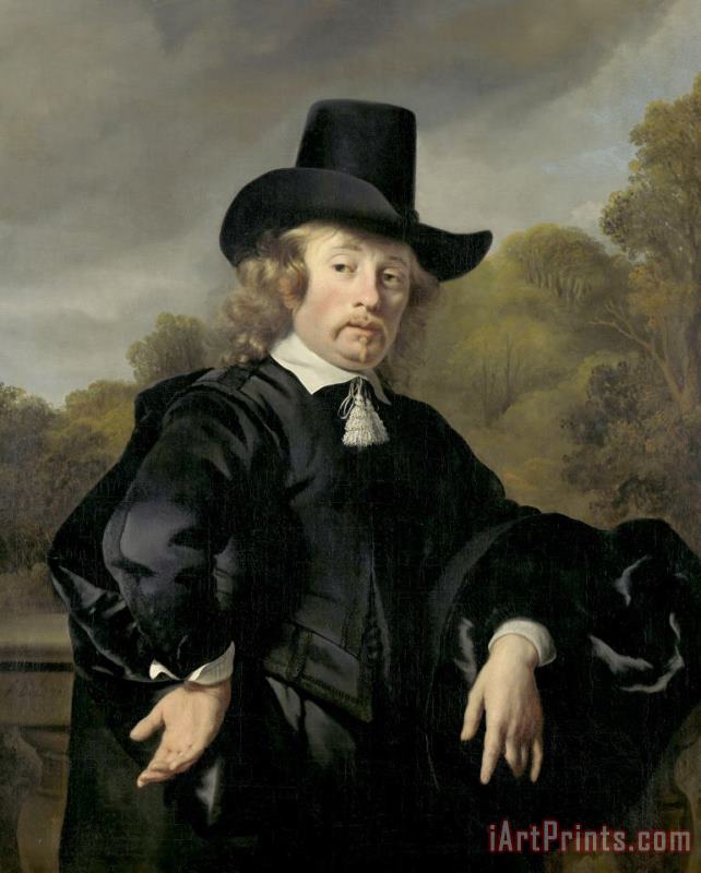Ferdinand Bol Roelof Meulenaer (1618/19 1691). Amsterdam Mercantile Courier Or Postmaster on The Antwerp Route Art Print