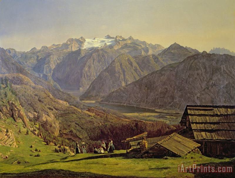 Ferdinand Georg Waldmuller Hallstatter See Art Print