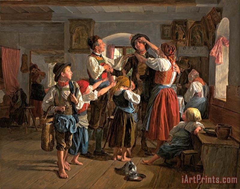 Ferdinand Georg Waldmuller The Conscript's Farewell Art Painting
