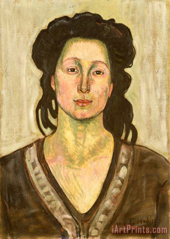 Portrait of Jeanne Cerani painting - Ferdinand Hodler Portrait of Jeanne Cerani Art Print
