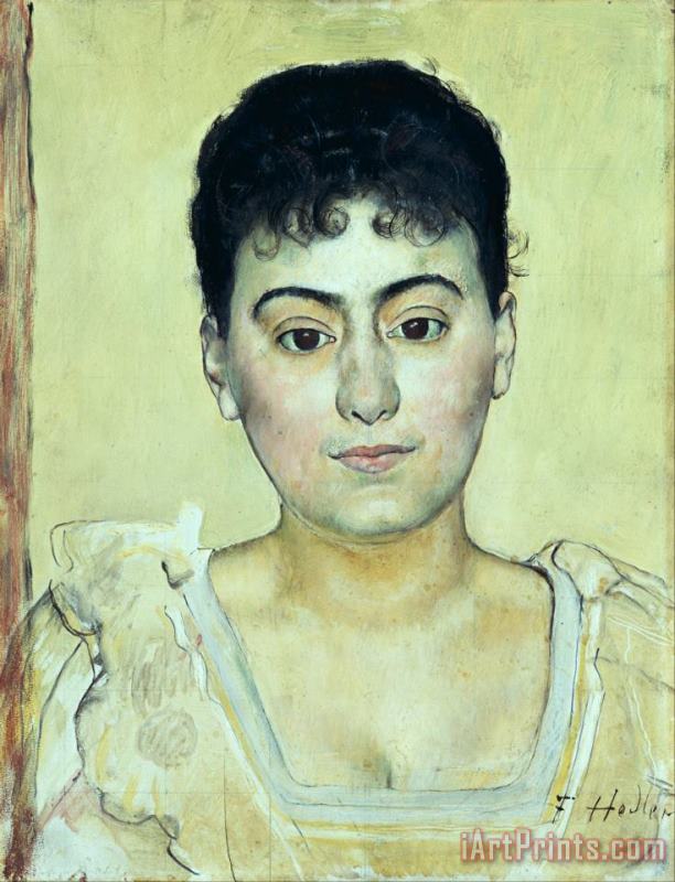 Portrait of Madame De R. painting - Ferdinand Hodler Portrait of Madame De R. Art Print