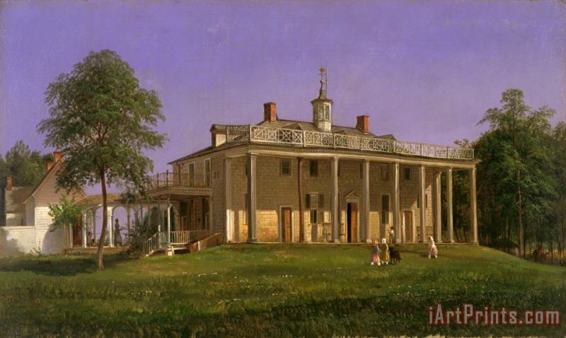 View of Mount Vernon painting - Ferdinand Richardt View of Mount Vernon Art Print