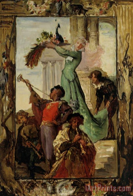 Ferdinand Roybet A Musical Fanfare Art Painting