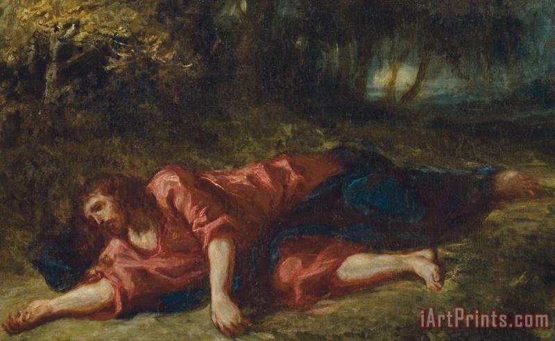 Ferdinand Victor Eugene Delacroix The Agony In The Garden Art Print
