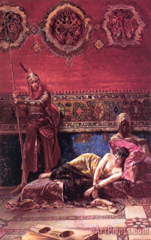 Ferencz Franz Eisenhut The Pasha's Concubine Art Painting