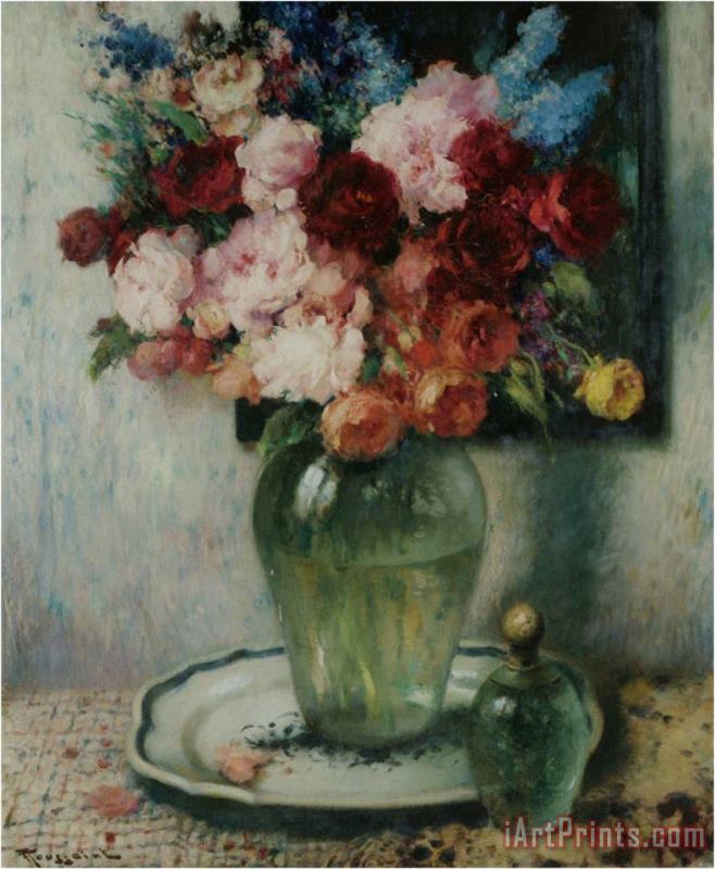 Fernand Toussaint Vase De Fleurs Art Print