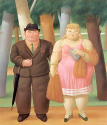 fernando botero A Couple painting