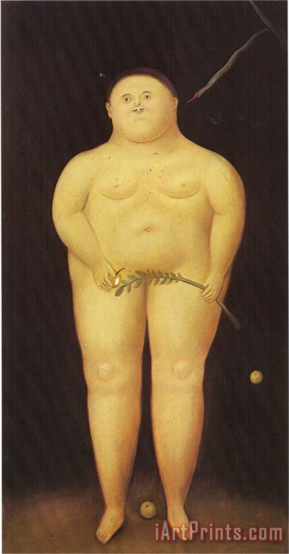 fernando botero Adam And Eve Adam Art Painting